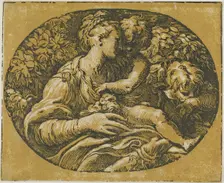 The Virgin, Christ Child, and Saint John, 1540/50. Creator: Antonio da Trento