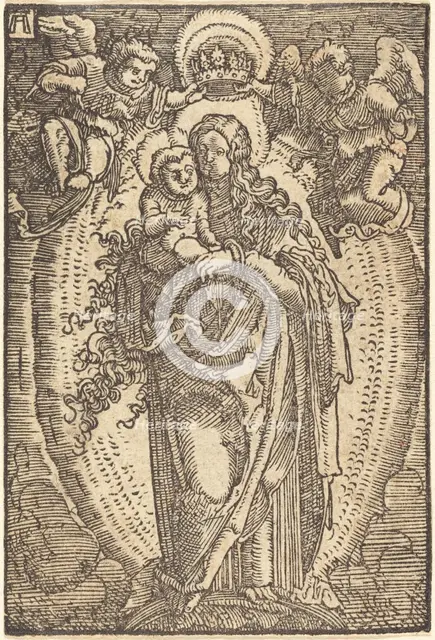 The Virgin Crowned by Angels, c. 1513. Creator: Albrecht Altdorfer.
