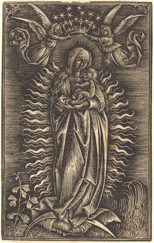 The Virgin Crowned by Two Angels, c. 1500. Creator: Unknown