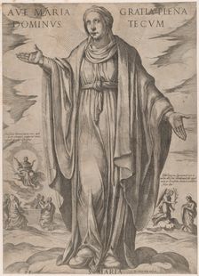 The Virgin from Christ, Mary and the Apostles ca. 1590-ca. 1610. Creator: Antonio Tempesta