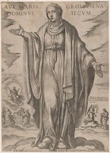 The Virgin from Christ, Mary and the Apostles ca. 1590-ca. 1610. Creator: Antonio Tempesta