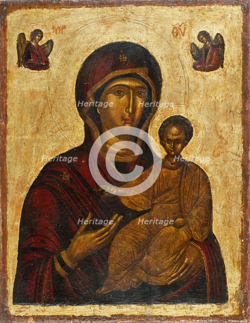 The Virgin Hodegetria, 1500s. Creator: Byzantine icon.