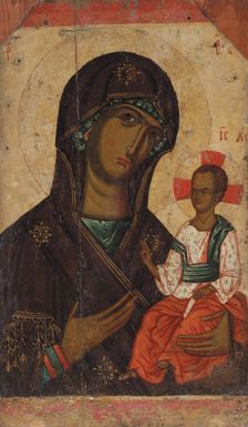 The Virgin Hodegetria of Volyn, First Half of 14th century. Creator: Byzantine Master