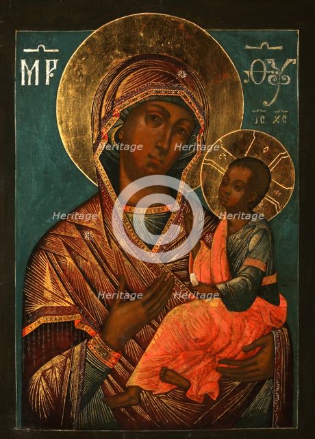 The Virgin Hodegetria, Early 18th cen.. Artist: Grek, Yegor Ivanovich (active 1720s)