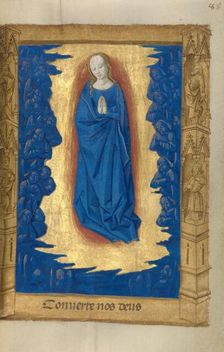 The Virgin in a Glory of Angels; Book of Hours, 1478. Creator: Master of Guillaume Lambert