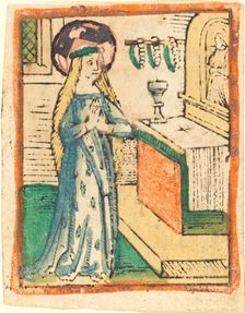 The Virgin in a Robe Embroidered with Ears of Corn, c. 1470/1480. Creator: Unknown