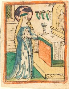 The Virgin in a Robe Embroidered with Ears of Corn, c. 1470/1480. Creator: Unknown