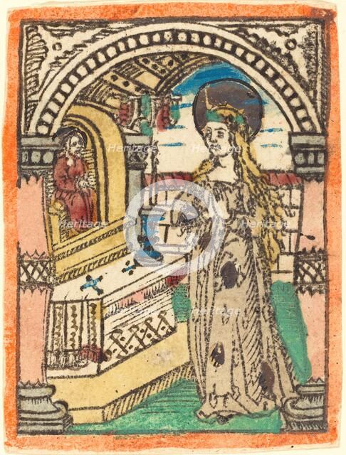 The Virgin in a Robe Embroidered with Ears of Corn, c. 1470/1480. Creator: Unknown.