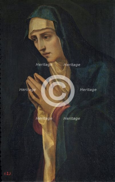 The Virgin in Contemplation, 16th century. Creator: Titian's School.