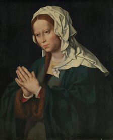 The Virgin in Prayer, c1530. Creator: Workshop of Joos van Cleve