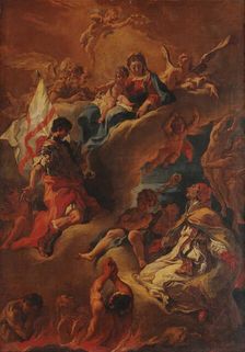 The Virgin Interceding for the Souls in Purgatory, 1688. Creator: Ricci, Sebastiano (1659-1734)