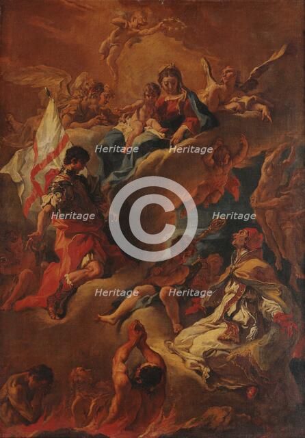 The Virgin Interceding for the Souls in Purgatory, 1688. Creator: Ricci, Sebastiano (1659-1734).