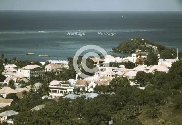 The Virgin Islands...view of the sea coast in the vicinity of Christiansted, Saint Croix, 1941. Creator: Jack Delano.