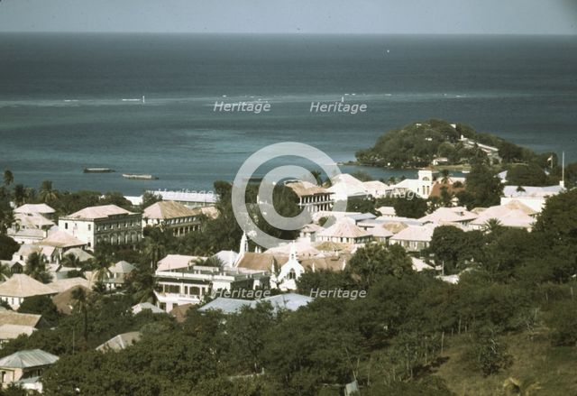 The Virgin Islands...view of the sea coast in the vicinity of Christiansted, Saint Croix, 1941. Creator: Jack Delano.
