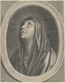 The Virgin looking up..., ca. 1650-1704. Creator: Guillaume Vallet