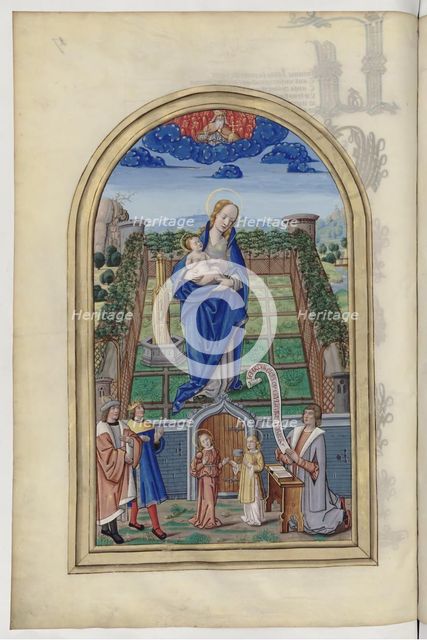 The Virgin Mary. From: Chants royaux en l'honneur de la Vierge au Puy d'Amiens, 1501-1600. Artist: Anonymous  