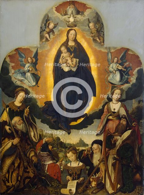 The Virgin Mary in Glory, 1524. Creator: Jan Provoost.