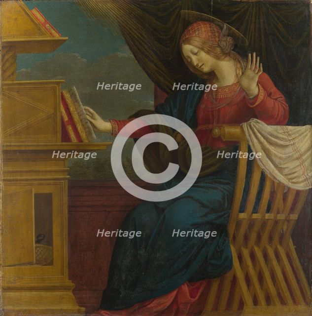 The Virgin Mary (Panel from an Altarpiece: The Annunciation), before 1511. Artist: Ferrari, Gaudenzio (ca 1477-1546)