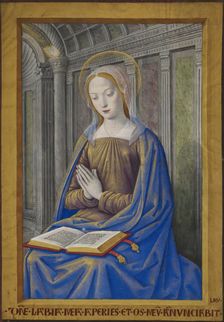 The Virgin Mary receiving the Annunciation, c1500. Creator: Jean Bourdichon