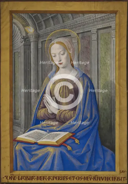 The Virgin Mary receiving the Annunciation, c1500. Creator: Jean Bourdichon.