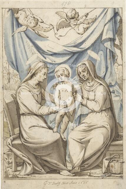 The Virgin Mary with Child and Saint Anna, 1616. Creator: Gerard ter Borch I.