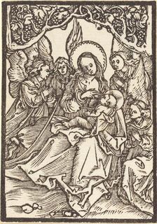The Virgin Nursing the Christ Child with Four Angels, c. 1500. Creator: Albrecht Durer
