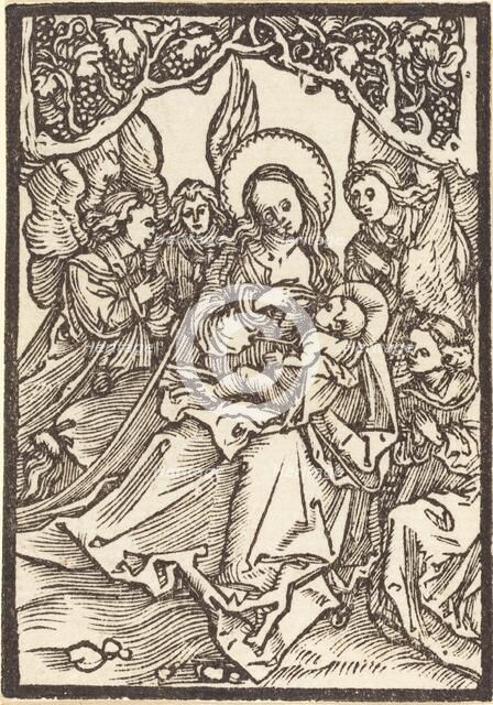 The Virgin Nursing the Christ Child with Four Angels, c. 1500. Creator: Albrecht Durer.