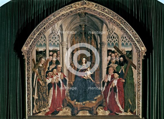  'The Virgin of the counselors', painting on table, 1443-1445.