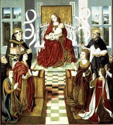 The Virgin of the Catholic Kings oil on panel, 1490