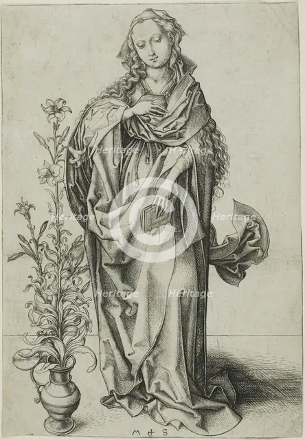 The Virgin of the Annunciation, 1470/75. Creator: Martin Schongauer.