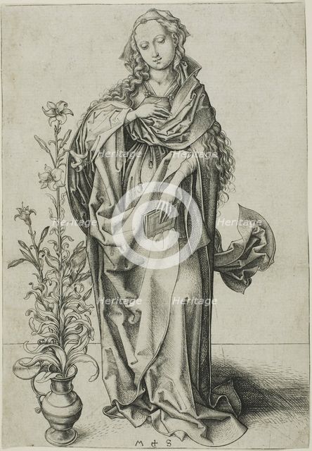 The Virgin of the Annunciation, 1470/75. Creator: Martin Schongauer.