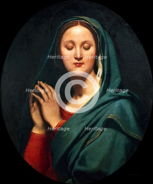 The Virgin of the Blue Veil, 1827. Creator: Ingres, Jean Auguste Dominique (1780-1867).
