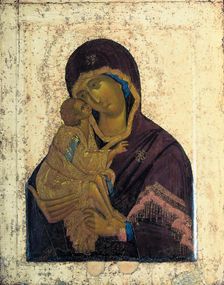 The Virgin of the Don (Double-faced Icon), c1390. Creator: Russian icon