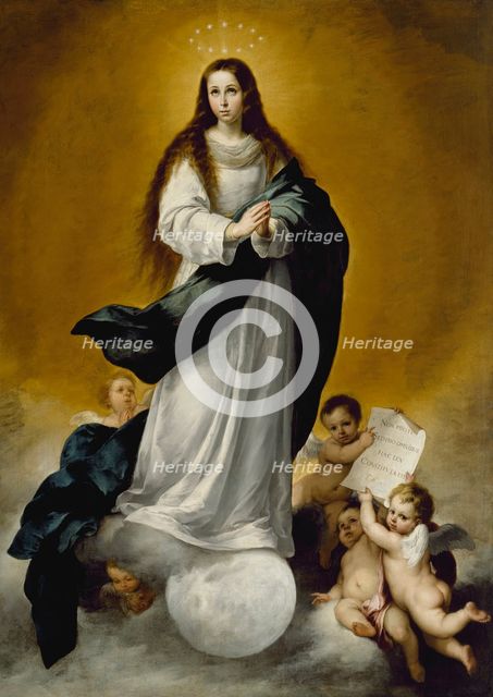 The Virgin of the Immaculate Conception, c1660. Creator: Workshop of Bartolome Esteben Murillo.