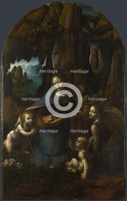 The Virgin of the Rocks, Between 1492 and 1508. Artist: Leonardo da Vinci (1452-1519)