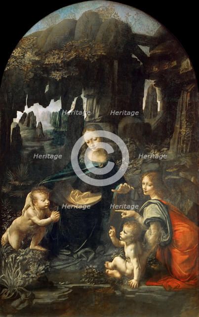 The Virgin of the Rocks, Between 1492 and 1508. Creator: Leonardo da Vinci (1452-1519).