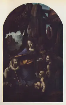 The Virgin of the Rocks c1508, (c1950). Creator: Leonardo da Vinci