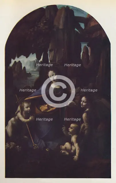 'The Virgin of the Rocks', c1508, (c1950). Creator: Leonardo da Vinci.