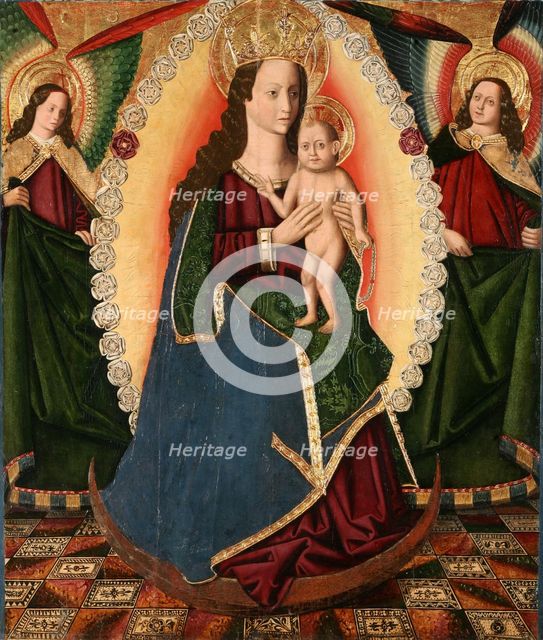 The Virgin of the Rosary, 1475-1499. Creator: Jiménez (Ximénez), Miguel (active 1462-1505).