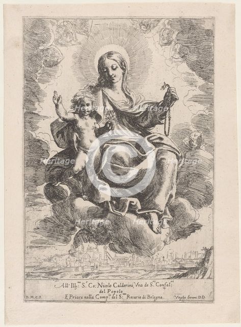 The Virgin of the Rosary, 1645-84. Creator: Domenico Maria Canuti.