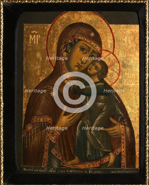 The Virgin of the Tolga (Called Tolgskaya), 1739. Artist: Russian icon  