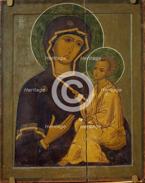 The Virgin of Tikhvin, 16th century. Artist: Russian icon  