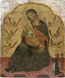 The Virgin of Humility with Angels and a Donor. Artist: Anonymous