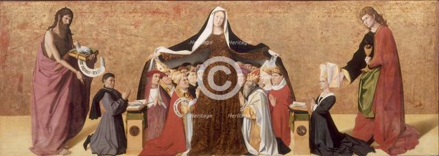The Virgin of Mercy of the Cadard Family, 1453. Artist: Quarton (or Charonton), Enguerrand (ca 1410–ca 1466)