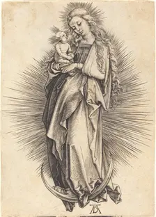 The Virgin on the Crescent, c. 1498/1499. Creator: Albrecht Durer