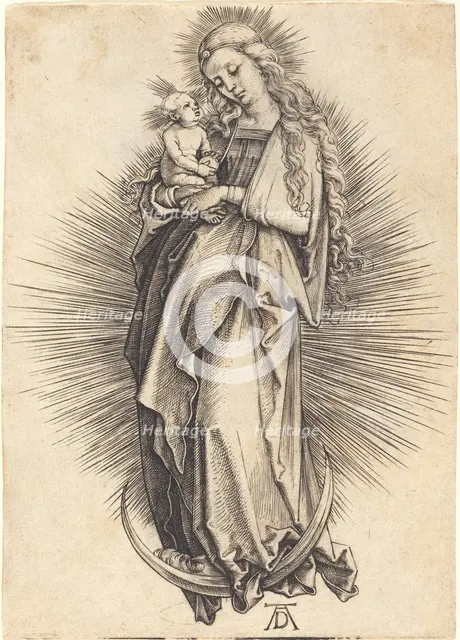 The Virgin on the Crescent, c. 1498/1499. Creator: Albrecht Durer.