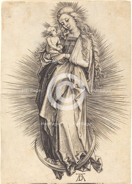 The Virgin on the Crescent, c. 1498/1499. Creator: Albrecht Durer.