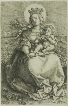 The Virgin on the Grassy Bank, 1520/69. Creator: Jacob Binck