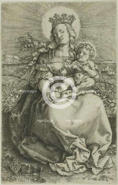 The Virgin on the Grassy Bank, 1520/69. Creator: Jacob Binck.