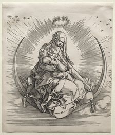 The Virgin on a Crescent, c. 1510-1511. Creator: Albrecht Dürer (German, 1471-1528)